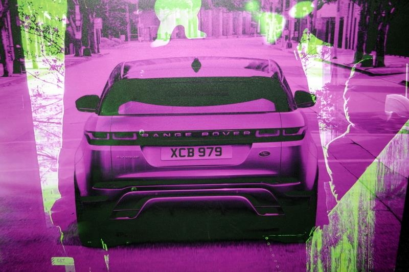 Direct from Jaguar Landrover Promotional back drop from the car show. Screen printed canvas on - Image 2 of 3