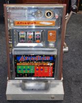 Aristocrat arcadian slot machine on 1p coin.