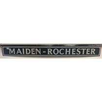Large enamel sign ‘Maiden - Rochester.