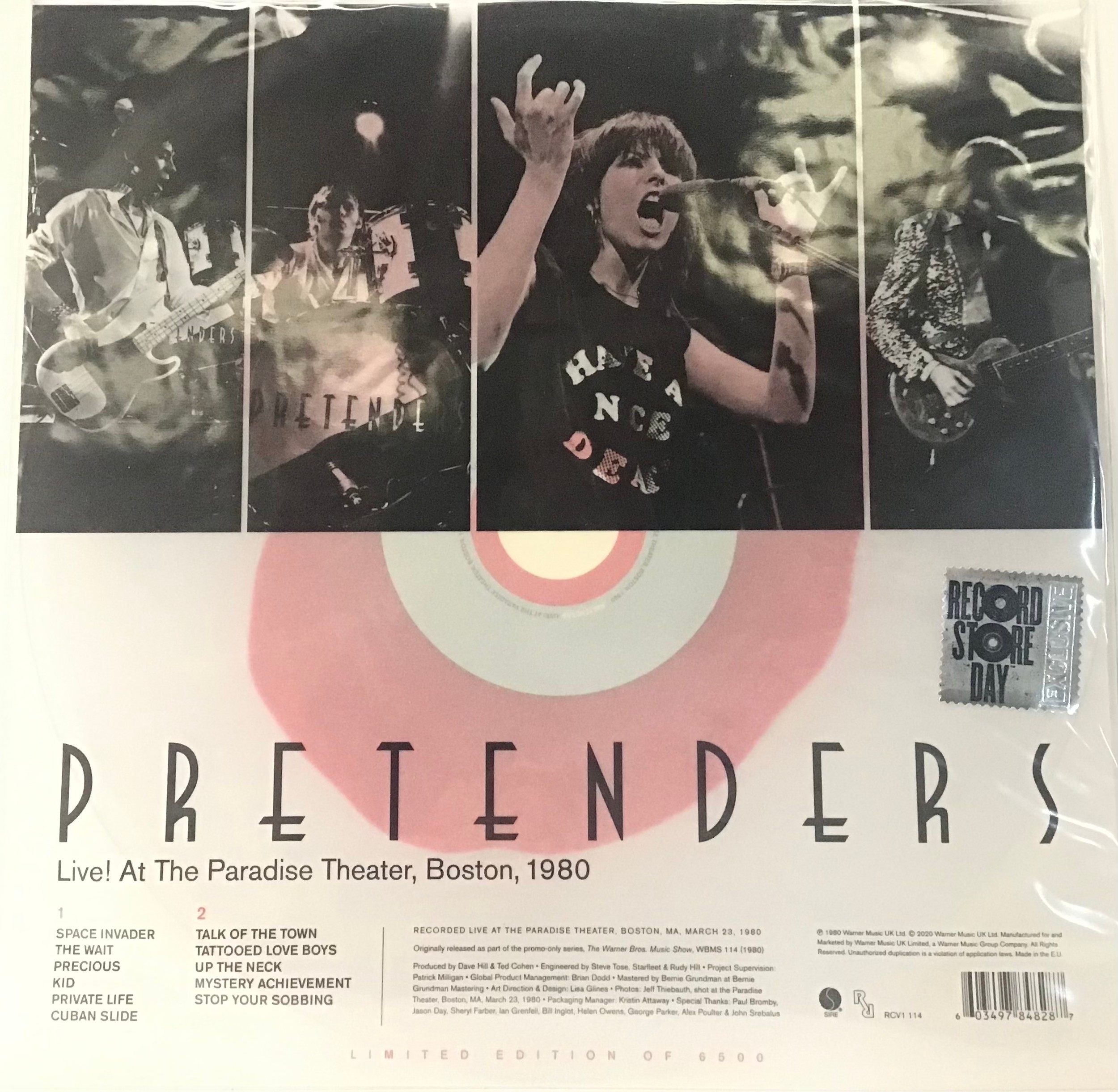 THE PRETENDERS - LIVE AT PARADISE THEATRE SEALED VINYL ALBUM. This was released for a Record Store