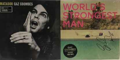 GAZ COOMBES SIGNED VINYL LP RECORDS. Firstly here we have a signed copy of 'World's Strongest Man'