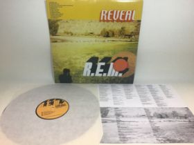 REM VINYL LP RECORD ‘REVEAL’. UK First Press from 2001 which includes printed inner with lyrics.