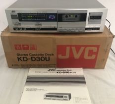 JVC CASSETTE DECK MODEL KD-D30U. Nice working cassette deck here made by JVC and complete with