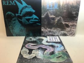 VINYL ALBUMS FROM R.E.M. X 3. Titles here are - Reckoning - Murmur - Chronic Town. All found here in