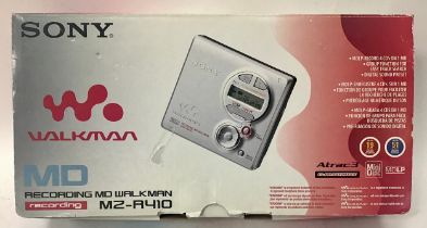 SONY WALKMAN MINI DISC PLAYER / RECORDER. This is model No. MZ-R410 MD Walkman Portable MiniDisc
