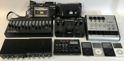 VARIOUS ELECTRONIC AUDIO ITEMS. We find a selection of equipment here to include DMX lighting