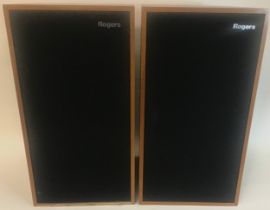 PAIR OF ROGERS SPEAKERS. These speakers are model No. LS 6 and are capable of 200 watts at 8 ohms.