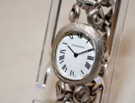 Vintage Jaeger Lecoultre Ladies mechanical watch ref 16161 Sterling silver case & bracelet. Cal K840