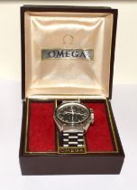 Omega Speedmaster watch stainless steel and matching strap boxed