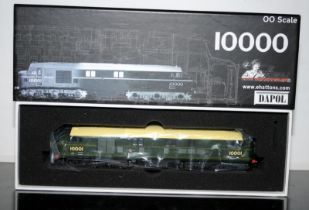 OO Gauge Dapol BR Brunswick Green with Orange locomotive ref:10001HAP. Boxed