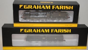 Graham Farish N Gauge 372-932 N Class BR Black Locomotive c/w 372-777 C Class BR Black Locomotive.