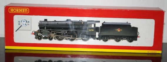 OO Gauge Hornby R2258 BR 4-6-0 Class 5MT Locomotive Weathered 44781. Boxed