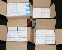 Very large collection of 35mm colour slides relating to UK Railways. Contained within 4 boxes,