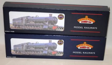 2 x Bachmann OO Gauge 32-003 Hall Class Locomotives, Pitchford Hall and Kinlet Hall. Both boxed