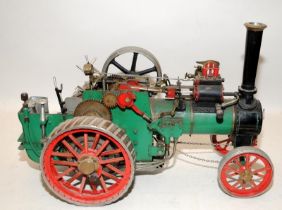 Scale working model of a steam driven traction engine, with full chain steering and working moving
