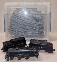 Lionel O gauge 6110 locomotive 2-4-2 missing rear bogie together 2x tenders and quantity of