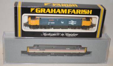 Graham Farish N gauge 371-160 Class 37/4 Diesel Bullidae Intercity c/w 8004 47 Diesel Brunel BR