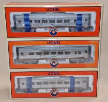 Lionel Trains boxed O gauge carriages Santa Fe Streamliner 3105 x 2 together Santa Fe Streamliner