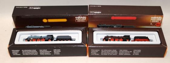Marklin Mini Club Z Gauge. 88180 Steam Locomotive 2011 c/w 88181 Steam Locomotive 18 111. Both Boxed