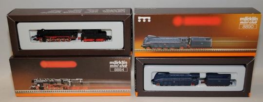 Marklin Mini Club Z Gauge. 8890 Steam Locomotive 03 1079 c/w 8884 Steam Locomotive 050082-7. Both