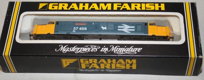 Graham Farish N gauge 371-160 Class 37/4 Diesel Bullidae Intercity c/w 8004 47 Diesel Brunel BR - Image 4 of 5