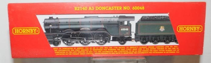 OO Gauge Hornby R2140 BR 4-6-2 Class A3 Locomotive Doncaster. Boxed