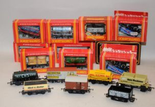 Collection of Hornby OO Gauge goods wagons, mostly boxed. 17 in lot