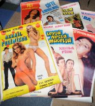 Quantity of vintage Erotic Film posters