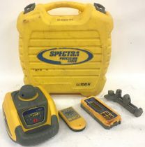 Spectra precision laser LL100N complete with gradient remote, laser detector and clamp. Found here