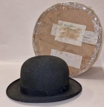 New Silkuna Boxed bowler hat supplied locally by Stickland and co Sherborne size 6 1/2