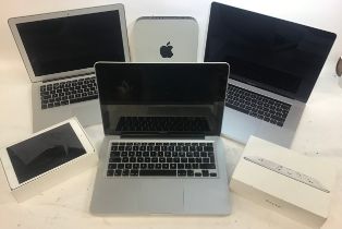 Collection of various Apple computers to include - MacBook - iPad mini - Mac book pro - Mac book air