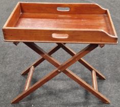 Mahogany Bridge table and stand