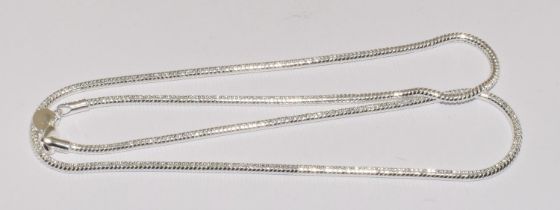 A 925 silver snake chain 24", 26.5 grams.