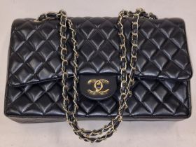 Black ladies hand bag used