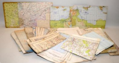 Good quantity of Air Ministry WWII and later flight ordinance survey maps of GB and some American