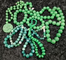 Quantity of mixed Jade Jadeite jewellery