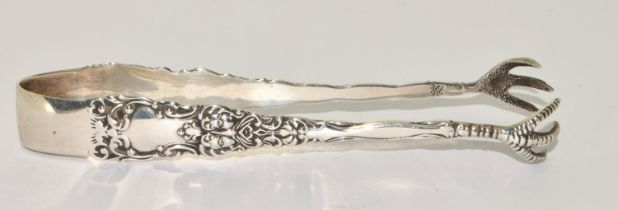 Silver tongs.