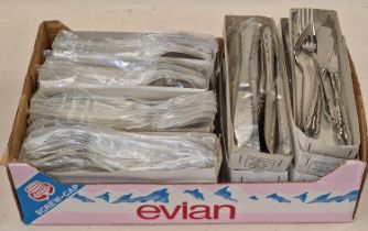 10 doz each NOS of stainless steel vintage Fish Knives and Forks