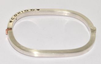 Clogau Welsh gold/silver Cariad bracelet,35g.