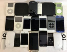 Collection of various phones - iPods and mouses from makes - Apple - Samsung and Sony. 24 items in