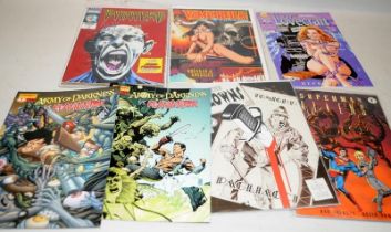Collection of adult comic strips from Marvel, DC Comics, Dark Horse etc. Includes Pinhead,