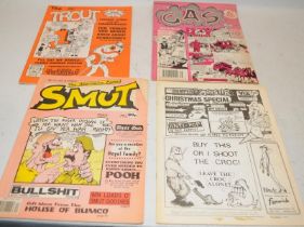 The Trout Adult Comic. Rare issue !. Lot also includes of adult comics Gas and Smut and a