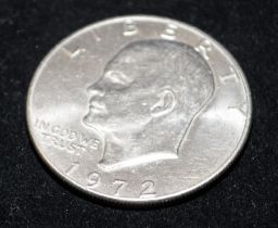 1972 Eisenhower type 'D' clad Dollar. 22.5g