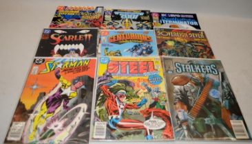 DC Comics collection to include #1 issues Armageddon 2001, Stalkers, Starman, Steel etc. 11 items in