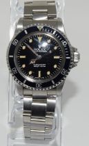 Rolex Submariner 5513, black dial and bezel Box, No papers.