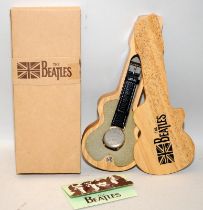 Official Apple Corp. Beatles inspired watch in wooden guitar shaped box
