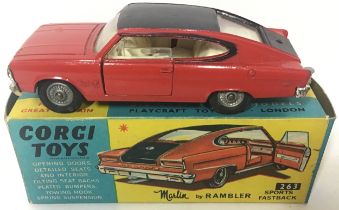 Corgi Classic Boxed Rambler sports fastback Car No 263. Car in great condition with original box.