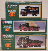 Corgi Classics Eddie Stobart boxed die cast group to include 25102, 19801 and 11001 (3).