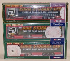 Corgi Eddie Stobart boxed die cast group to include 75702, CC12401 and 75601 (3).