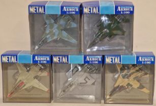 Armour Collection of 1:100 die cast airplanes as new boxed (5).